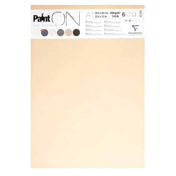 Paint&rsquo;ON n&deg;6 paquet 12F A1 250g assorti 6x2F