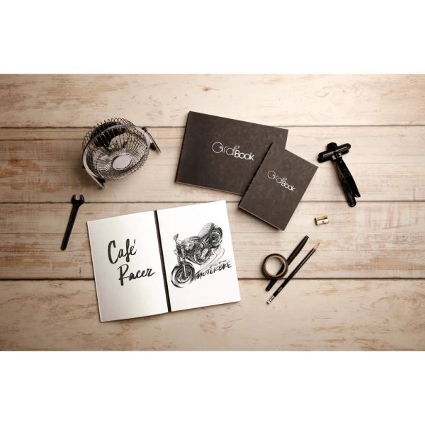 Graf&rsquo;Book 360&deg; carnet cousu dos brut 100F A6 100g F