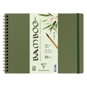 Bamboo album spiral&eacute; 20F 21x16cm 250g