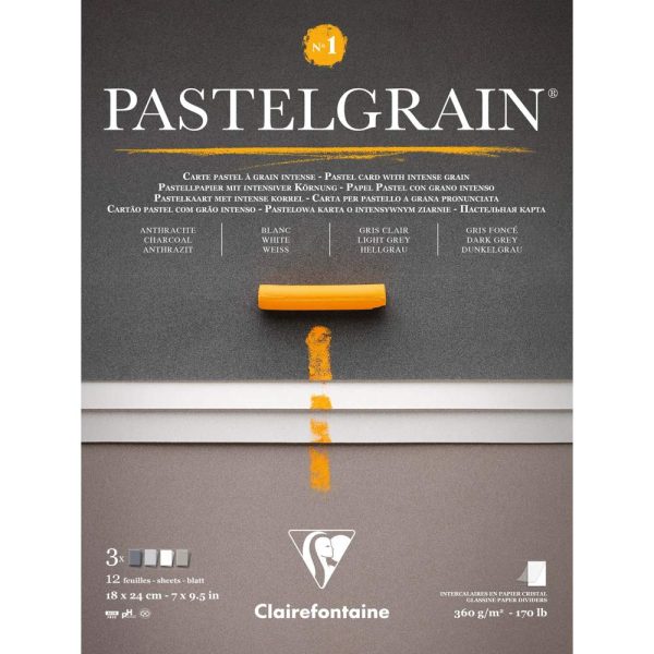 PastelGrain bloc coll&eacute; n&deg;1 12F 18x24cm 360g