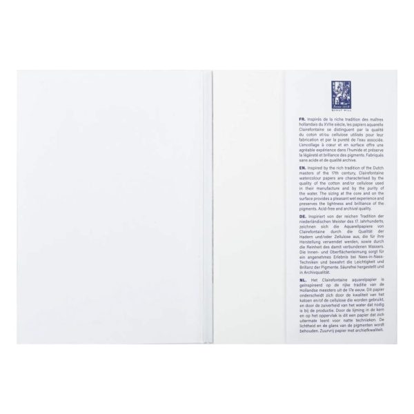 Aqua Essentials bloc coll&eacute; 12 papiers aquarelle assortis 10x15cm 12F 200g-300g