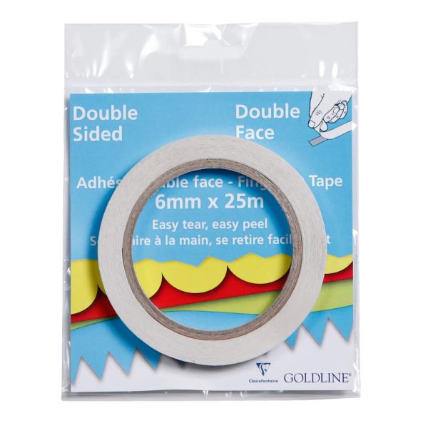 Adh&eacute;sif double face rouleau 6mmx25m