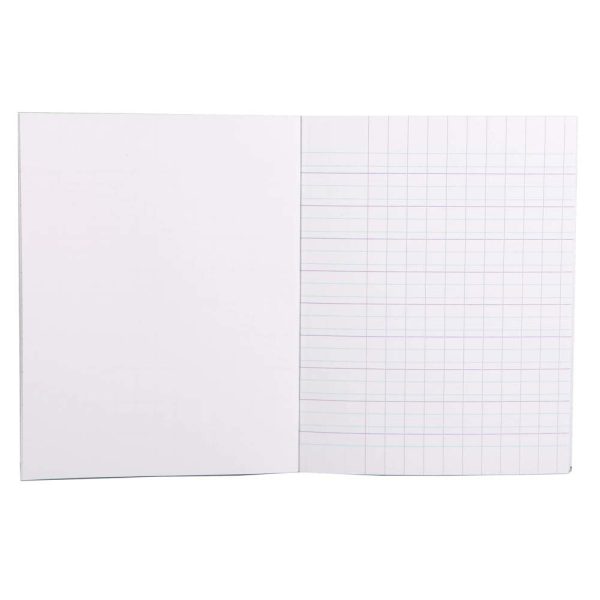Cahier Travaux Pratiques &Eacute;criture piqu&eacute; 8000 CARTE 17&times;22 cm 32 pages double ligne 4 mm + interligne verticale/uni 90 g