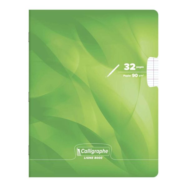 Cahier d&rsquo;&eacute;criture piqu&eacute; 8000 CARTE 17&times;22 cm 32 pages grands carreaux 3 mm agrandis 12&times;12 mm 90 g