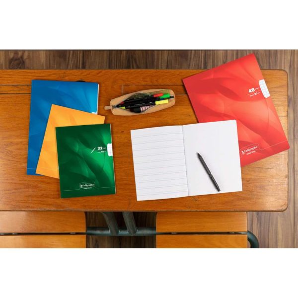 Cahier d&rsquo;&eacute;criture piqu&eacute; 8000 CARTE 17&times;22 cm 32 pages grands carreaux 3 mm agrandis 12&times;12 mm 90 g