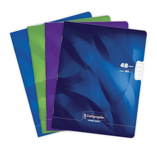 Cahier piqu&eacute; 8000 CARTE 17&times;22 cm 48 pages grands carreaux 90 g
