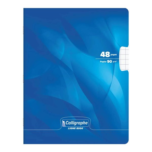 Cahier piqu&eacute; 8000 CARTE 17&times;22 cm 48 pages grands carreaux 90 g