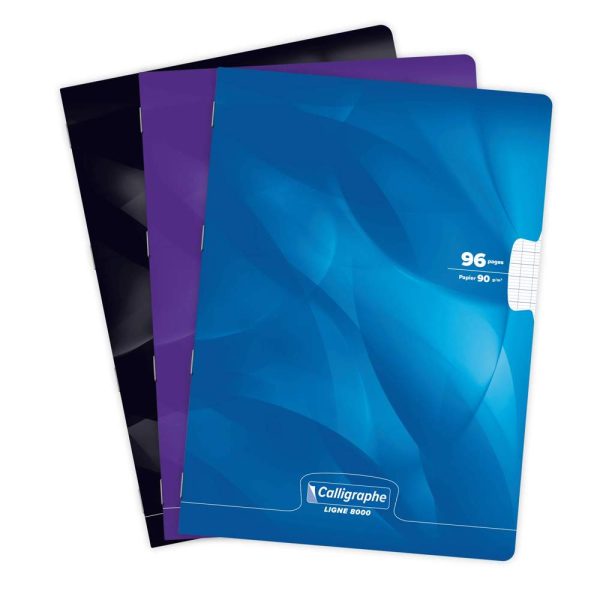 Cahier piqu&eacute; 8000 CARTE A4 96 pages grands carreaux 90 g