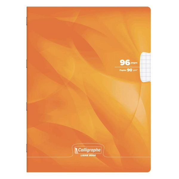 Cahier piqu&eacute; 8000 CARTE 24&times;32 cm 96 pages grands carreaux 90 g