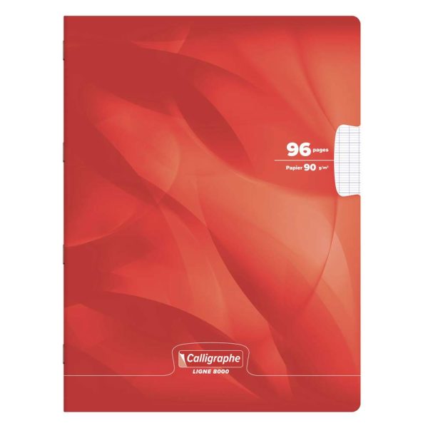Cahier piqu&eacute; 8000 CARTE 24&times;32 cm 96 pages grands carreaux 90 g