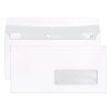 Boite de 500 Enveloppes Blanches DL-110x220mm - Auto-Adh&eacute;sives - 90g/m2 - Fen&ecirc;tre Papier Cristal 35x100 (position 20/20)