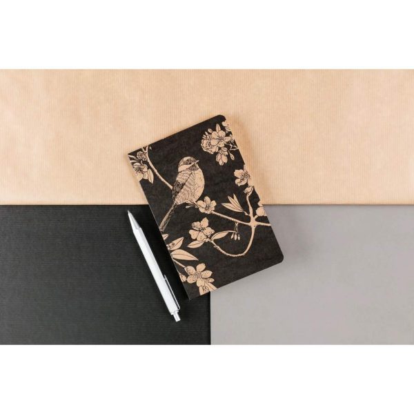Le cerisier blanc, Carnet cousu fil 11&times;17 cm, 64 pages, lign&eacute;, ass.