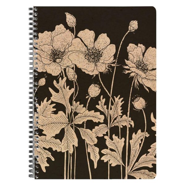 Le cerisier blanc, Cahier reliure int&eacute;grale A4 21&times;29,7 cm, 148 pages, lign&eacute; et marge, ass.
