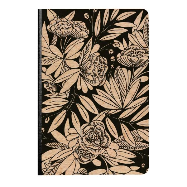 Le cerisier blanc, Carnet brochure souple A5 14,8&times;21 cm, 160 pages, lign&eacute;, dos toil&eacute;, ass.