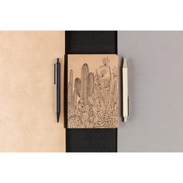Le cerisier blanc, Carnet brochure souple A6 10,5&times;14,8 cm, 144 pages, lign&eacute;, dos toil&eacute;, ass.