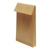 Boite de 125 Pochettes Kraft Arm&eacute; Brun 24-260x330 mm avec Soufflet de 30 mm - Auto-Adh&eacute;sives - 130g/m2