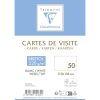 Paquet de 50 Cartes de visite 110x155mm- Bristol 220g/m2