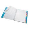 Cahier de textes reliure int&eacute;grale Koverbook 17x22cm 148 pages grands carreaux couverture polypropyl&egrave;ne transparent