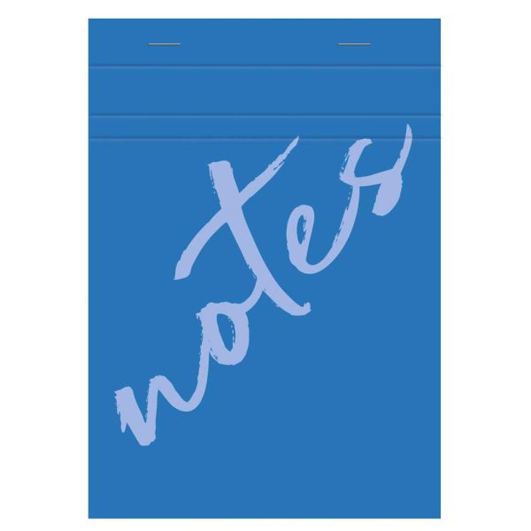 Bloc de bureau Notes agraf&eacute; en-t&ecirc;te A5 100 feuilles petits carreaux 60 g