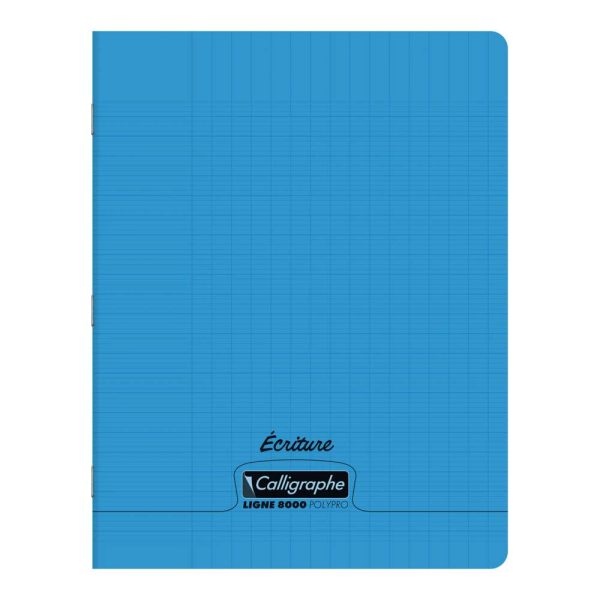 Cahier d&rsquo;&eacute;criture piqu&eacute; 8000 POLYPRO 17&times;22 cm 32 pages DL 3mm IV 90 g