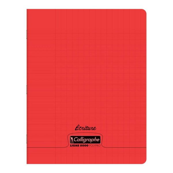 Cahier d&rsquo;&eacute;criture piqu&eacute; 8000 POLYPRO 17&times;22 cm 32 pages DL 3mm IV 90 g