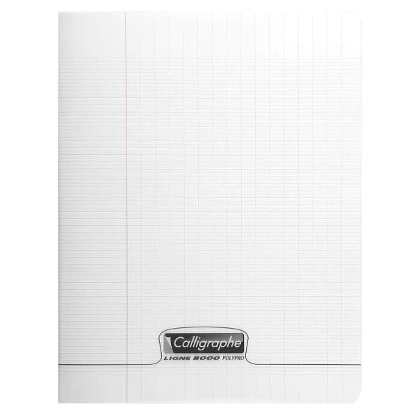 Cahier piqu&eacute; 8000 POLYPRO 17&times;22 cm 48 pages grands carreaux 90 g