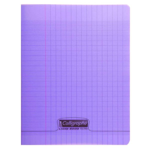 Cahier piqu&eacute; 8000 POLYPRO 17&times;22 cm 60 pages grands carreaux 90 g