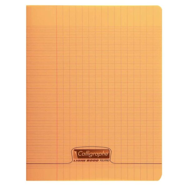 Cahier piqu&eacute; 8000 POLYPRO 17&times;22 cm 96 pages grands carreaux 90 g
