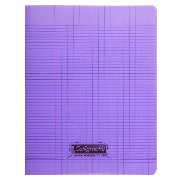 Cahier piqu&eacute; 8000 POLYPRO 24&times;32 cm 48 pages grands carreaux 90 g