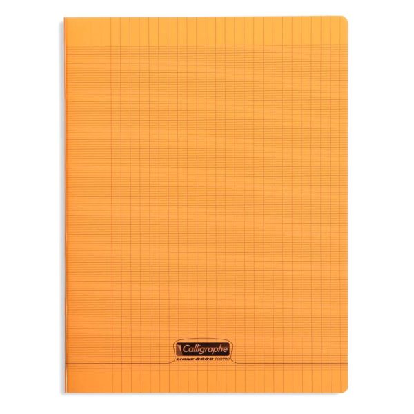 Cahier piqu&eacute; 8000 POLYPRO 24&times;32 cm 96 pages grands carreaux 90 g