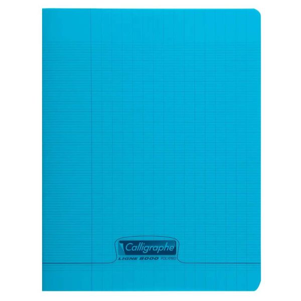 Cahier piqu&eacute; 8000 POLYPRO 17&times;22 cm 192 pages grands carreaux 90 g