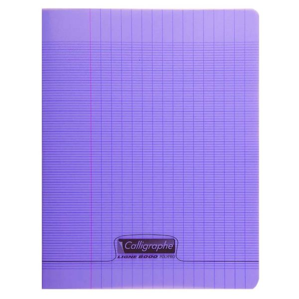 Cahier piqu&eacute; 8000 POLYPRO 17&times;22 cm 192 pages grands carreaux 90 g