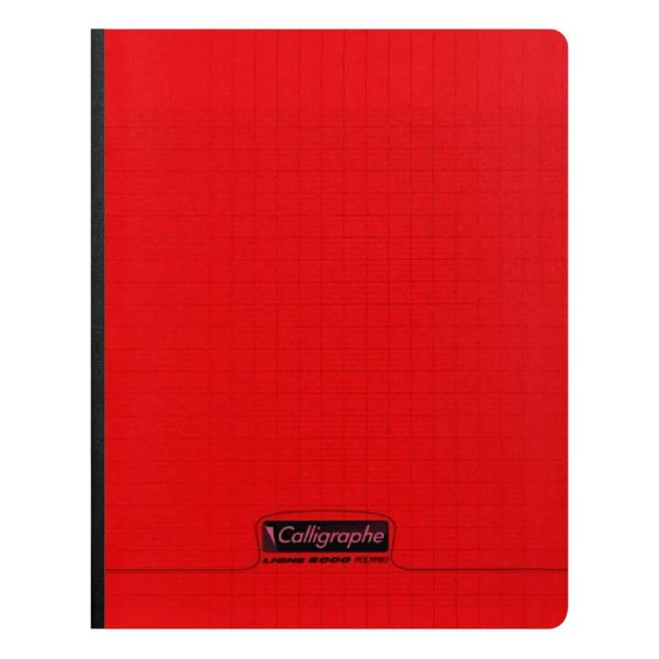 Cahier brochure 8000 POLYPRO 17&times;22 cm 288 pages grands carreaux 90 g