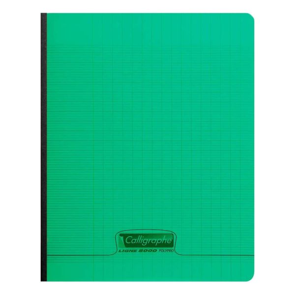Cahier brochure 8000 POLYPRO 17&times;22 cm 288 pages grands carreaux 90 g