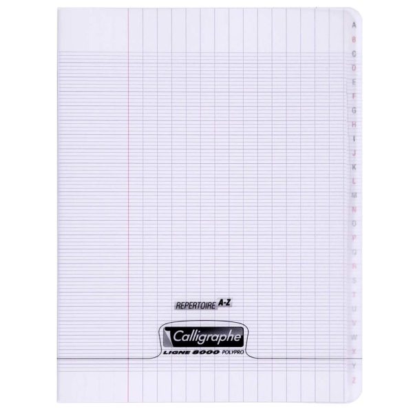 R&eacute;pertoire piqu&eacute; 8000 POLYPRO 17&times;22 cm 96 pages grands carreaux 90 g