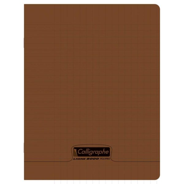 Cahier piqu&eacute; 8000 POLYPRO 17&times;22 cm 96 pages grands carreaux 90 g