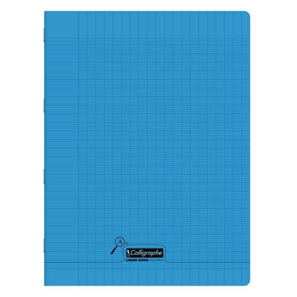 Cahier piqu&eacute; 8000 POLYPRO D&eacute;ficients visuels 24&times;32 cm 96 pages grands carreaux 2, 5mm agrandi 10/10 90 g