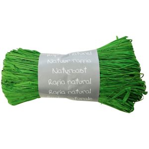 Pelote raphia naturel 50g Vert empire