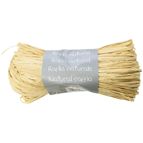 Pelote raphia naturel 50g, Naturel