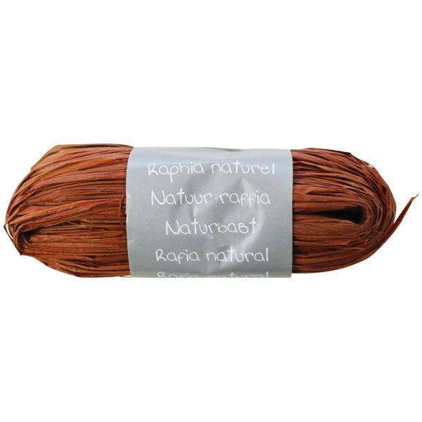 Pelote raphia naturel 50g, Caf&eacute;