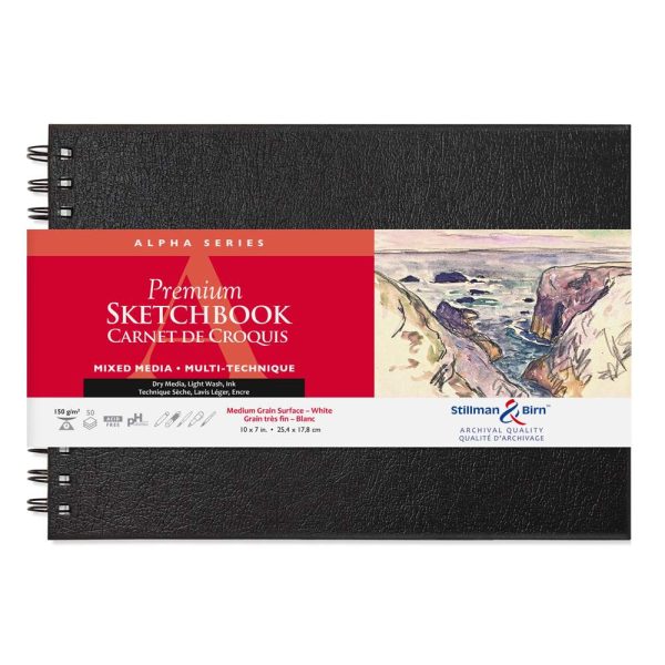 Alpha Series carnet spiral&eacute; 50F 25,4&times;17,8cm 150g