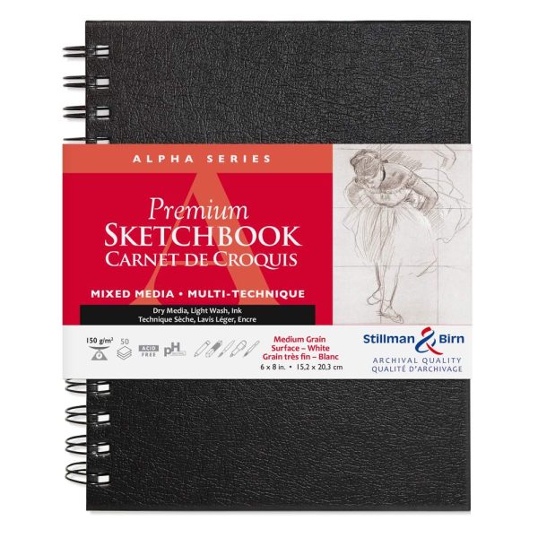 Alpha Series carnet spiral&eacute; 50F 15,2&times;20,3cm 150g