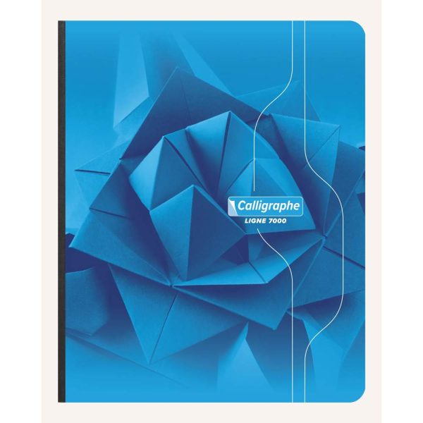 Cahier brochure souple dos toil&eacute; 7000 17&times;22 cm 192 pages grands carreaux 70 g