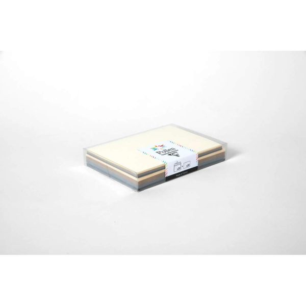 Coffret Pollen uni de 20 enveloppes 114x162mm + 20 cartes 110x155mm &ndash; Assortiment Casual