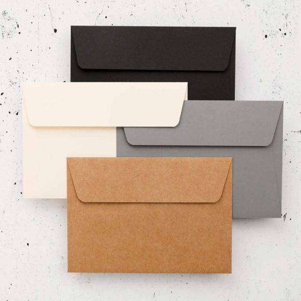 Coffret Pollen uni de 20 enveloppes 114x162mm + 20 cartes 110x155mm &ndash; Assortiment Casual