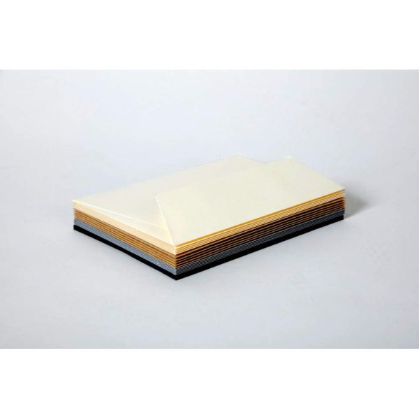 Coffret Pollen uni de 20 enveloppes 114x162mm + 20 cartes 110x155mm &ndash; Assortiment Casual