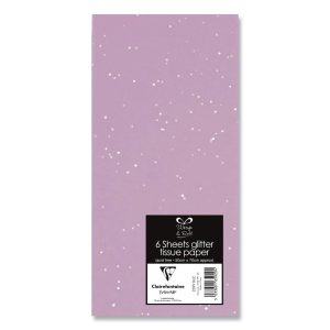 Soie, sachet 6 fles 50x70 cm lilas/foil