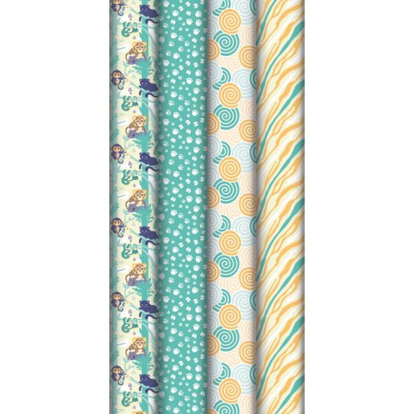 Kraft blanc 60g, Jungle 2&times;0,70m, en carton pr&eacute;s. de 30rlx