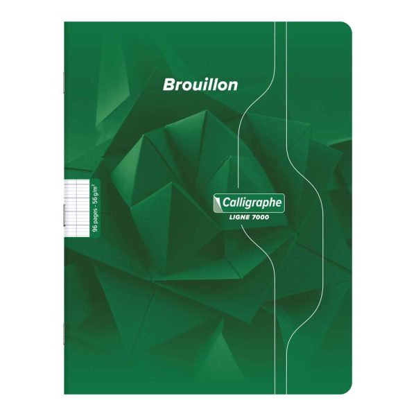 Cahier de brouillon piqu&eacute; 7000 17&times;22 cm 96 pages grands carreaux 56 g