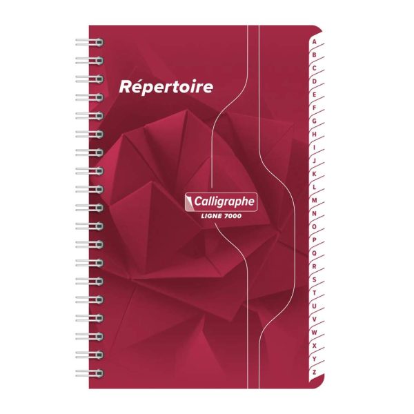 R&eacute;pertoire reliure int&eacute;grale 7000 11&times;17 cm 180 pages petits carreaux 70 g